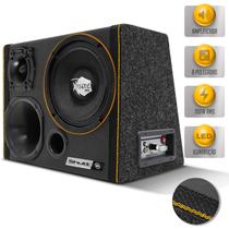 Caixa Trio Som 8 Polegadas Amplificada 700W Woofer Shutt Xplode Corneta Driver Tweeter Led Neon