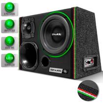 Caixa Trio Som Amplificada 8" Subwoofer Shutt Concept Slim 600w Driver + Corneta + Tweeter + Módulo