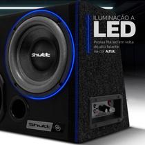 Caixa Trio Som Amplificada 8" Subwoofer Shutt Concept Slim 800w Driver + Corneta + Tweeter + Módulo