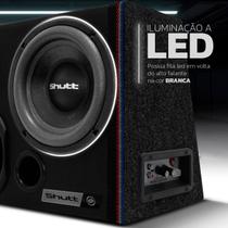 Caixa Trio Som Amplificada 8" Subwoofer Shutt Concept Slim 800w Driver + Corneta + Tweeter + Módulo