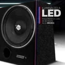 Caixa Trio Som Automotivo 12 Polegadas Shutt Xplode Neon Led 400W Driver + Corneta + Tweeter