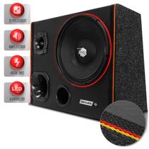 Caixa Trio Som Automotivo 12 Polegadas Shutt Xplode Neon Led 400W Driver + Corneta + Tweeter