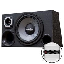 Caixa Trio Som Automotivo Falante 12 Sub + Taramps Tl1500 Caixa Trio Som Automotivo Falante 12 Sub + Taramps Tl1500