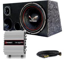 Caixa Trio Som Bomber 12 Bicho Papao + Modulo Taramps