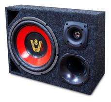 Caixa Trio Som Carro Automotivo Completa Sub 12 Polegadas Caixa Trio Som Carro Automotivo Completa Sub 12 Polegadas