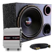 Caixa Trio Som Carro Bomber Detoner 15 Pol + Modulo Taramps