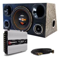 Caixa Trio Som Completa Bomber Outdoor 12 + Taramps Tl 1500