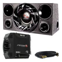 Caixa Trio Som Completa Bomber Upgrade 12 + Modulo Stetsom