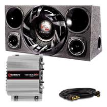 Caixa Trio Som Completa Bomber Upgrade 12 + Módulo Taramps