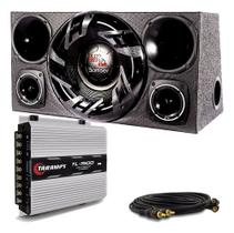 Caixa Trio Som Completa Bomber Upgrade 12 + Taramps Tl 1500