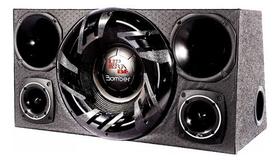 Caixa Trio Som Completa Sub 12 Bomber Upgrade+ 2 Driver 2 Tw