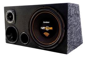Caixa Trio Som Completa Sub Bomber Outdoor 12 Pol 300wrms