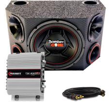Caixa Trio Som Completo Bomber One 12 + Módulo Taramps Caixa Trio Som Completo Bomber One 12 + Módulo Taramps