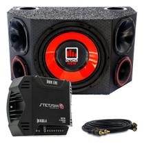 Caixa Trio Som De Carro 12 Pol Completa + Modulo Stetsom