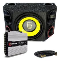 Caixa Trio Som De Carro Completa 12 Poleg + Taramps Tl 1500