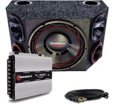 Caixa Trio Sub Bomber Detoner 12 Poleg + Taramps Tl 1500 Caixa Trio Sub Bomber Detoner 12 Poleg + Taramps Tl 1500