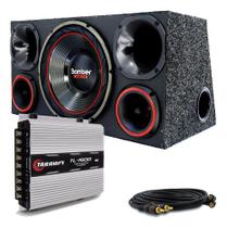 Caixa Trio Sub Bomber Detoner 12 Polegada + Taramps Tl 1500