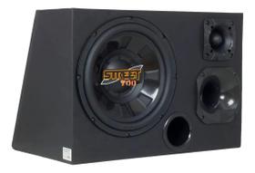 Caixa trio subwoofer 12 pol spyder street 700w rms 4 ohms completa Caixa trio subwoofer 12 pol spyder street 700w rms 4 ohms completa