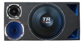 Caixa trio triangulo duto colorido médio grave triton tr 850 4 ohms unlike 500 cor:azul