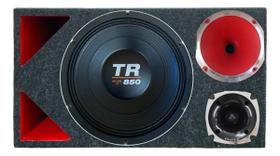 Caixa trio triangulo duto colorido médio grave triton tr 850 4 ohms unlike 500 cor:vermelho