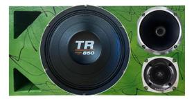 Caixa trio triangulo frente colorida triton tr 850 4 ohms unlike 500 cor:verde Caixa trio triangulo frente colorida triton tr 850 4 ohms unlike 500 cor:verde
