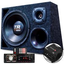 Caixa Trio Woofer Triton 620 Radio Bluetooth Modulo Stetsom