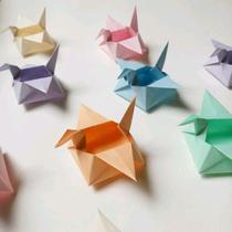 Caixa Tsuru Forminha para doces em Origami - Kit 50 unidades - Cores Sortidas (Ateliê do Origami)