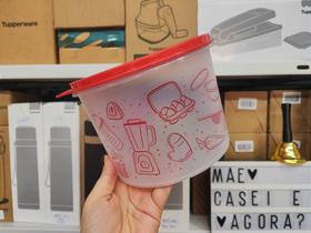 Caixa Tupperware 2,4 L para Armazenamento Vermelha Caixa Tupperware 2,4 L para Armazenamento Vermelha