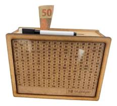 Caixa Urna Cofre Em Mdf Cores Guarde Até 10 Mil Para Viagens E Compras Especiais