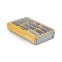 Caixa utilitária Plano EDGE 3700 Premium Deep Tackle, transparente e amarela, impermeável e resistente à ferrugem, caixa organizadora de armazenamento de iscas e equipamentos terminais