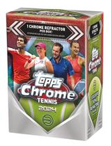 Caixa Valor Topps Chrome Tênis 2024 com 4 Cartas e 7 Paralelos