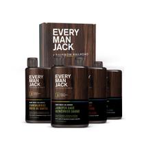 Caixa variada Every Man Jack para sabonete corporal com 4 aromas