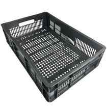 CAIXA VAZADA 26L PRETA 38,5x15x60,5CM MS16 CONTENTOR VAZADO