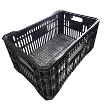 CAIXA VAZADA 40L PRETA 36X25x55,6CM MS40 CONTENTOR VAZADO CAIXA VAZADA 40L PRETA 36X25x55,6CM MS40 CONTENTOR VAZADO