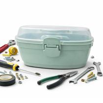 Caixa Verde P Box Multiuso 23 cm Divisória Alça Objetos Luxo Caixa Verde P Box Multiuso 23 cm Divisória Alça Objetos Luxo