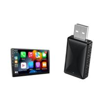 Caixa Wireless Carplay Android Auto 2 Em 1 Mini Smart WIFI BT Conexão Automática Para Toyota Volvo