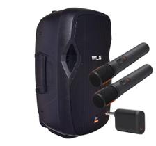 Caixa WLS S15 Ativa Bluetooth + 2 Microfones sem fio JBL