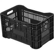 Caixaplast Caixa Plastico Perfurada Preta 55 X 36 - Kit C/3 Pc Caixaplast Caixa Plastico Perfurada Preta 55 X 36 - Kit C/3 Pc