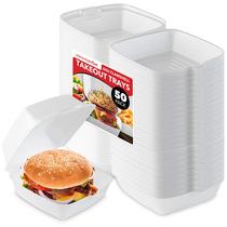 Caixas Clamshell Take Out Stock Your Home 6x6 (pacote com 50)