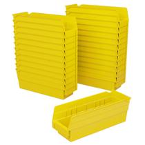 Caixas de armazenamento Akro-Mils 30120 Heavy Duty 30x10x10cm Amarelo x24