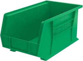 Caixas de armazenamento Akro-Mils 30240 AKRobins Plastic, pacote com 12 unidades, verdes