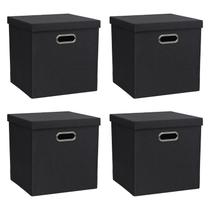 Caixas de armazenamento ArcaGuru Tecido de linho dobrável 30,5 x 30,5 x 31,5 cm