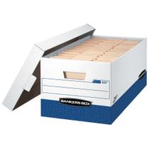 Caixas de armazenamento de arquivos Bankers Box Presto Heavy-Duty, pacote com 12