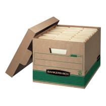 Caixas de armazenamento de arquivos Bankers Box STOR/FILE Med-Duty, pacote com 12