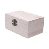 Caixas De Armazenamento De Madeira Com Dobradiça, Feitas À Mão, Caixa De Presente Em Cor Natural,