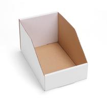 Caixas de armazenamento de papelão EXYGLO, pacote 35, 24x10x11 cm, brancas