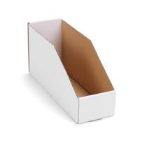 Caixas de armazenamento de papelão EXYGLO, pacote 35, 24x7,5x11,5 cm, brancas