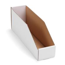 Caixas de armazenamento de papelão EXYGLO, pacote 35, 30x7,5x11,5 cm, brancas