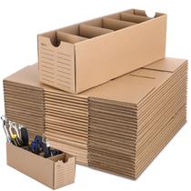 Caixas de armazenamento de papelão Teenyyou 30 conjuntos com divisórias 30,5 x 10,2 x 10,2 cm