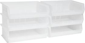 Caixas de armazenamento de plástico Akro-Mils 28x41x13cm Clear 6-Pack